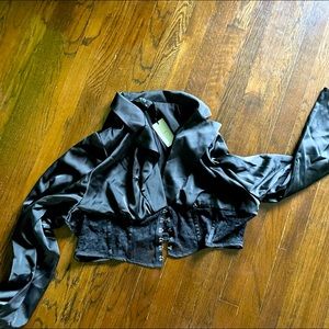 Shop cider 4X corset blazer